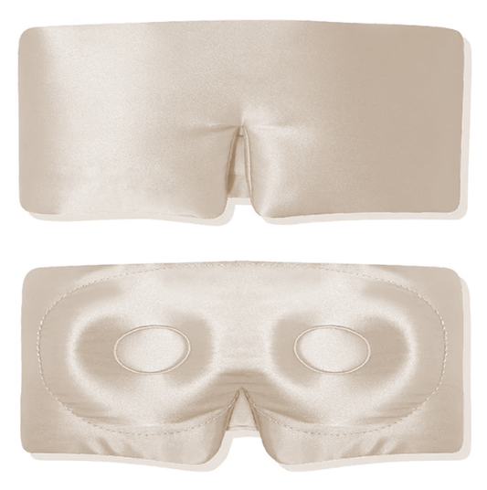 3D Silk Sleep Eye Mask | The Silk Grove™ - Champagne