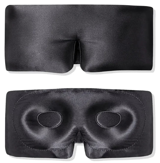 3D Silk Sleep Eye Mask | The Silk Grove™ - Black