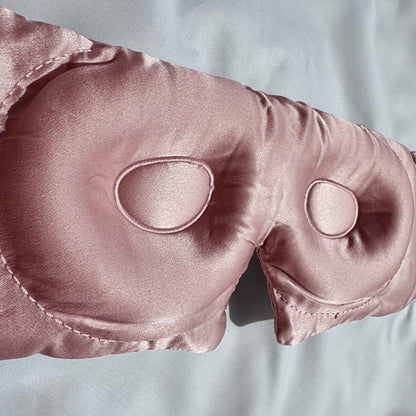 3D Silk Sleep Eye Mask | The Silk Grove™ - Dusky Rose