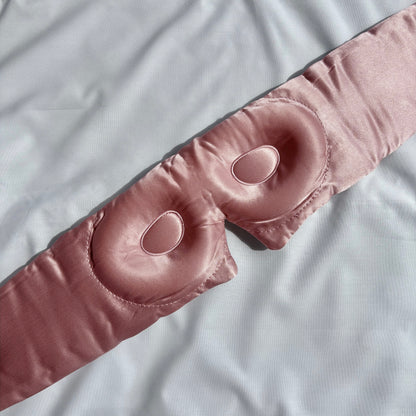 3D Silk Sleep Eye Mask | The Silk Grove™ - Dusky Rose