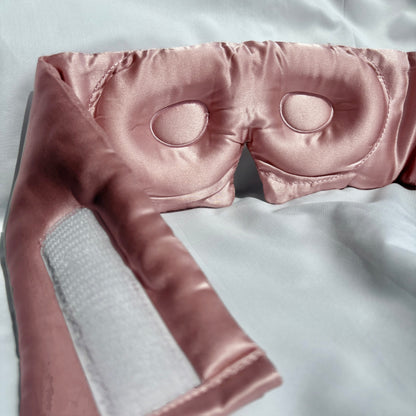 3D Silk Sleep Eye Mask | The Silk Grove™ - Dusky Rose