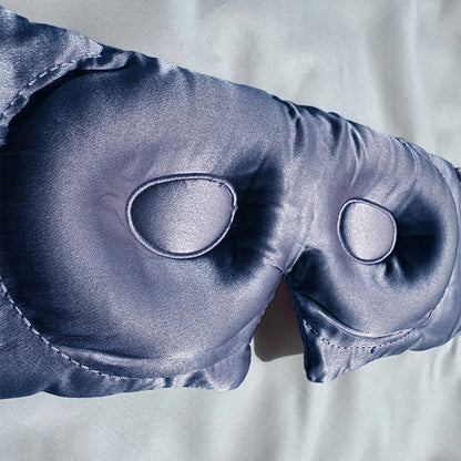 3D Silk Sleep Eye Mask | The Silk Grove™ - Navy Blue