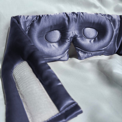 3D Silk Sleep Eye Mask | The Silk Grove™ - Navy Blue